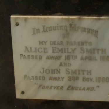 SMITH John -1960 &amp; Alice Emily -1951