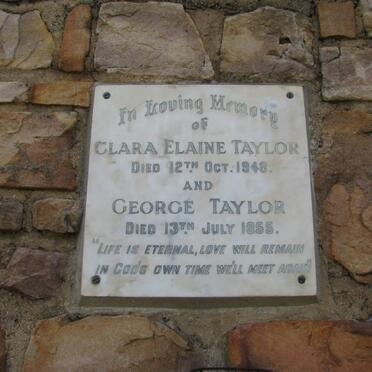 TAYLOR George -1955 &amp; Clara Elaine -1948