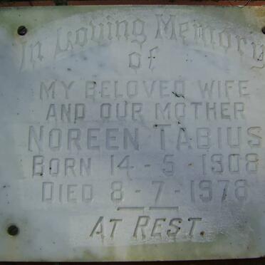 TABIUS Noreen 1908-1978