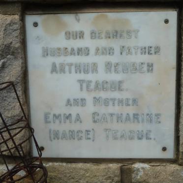 TEAGUE Arthur Reuben &amp; Emma Catharine NANCE