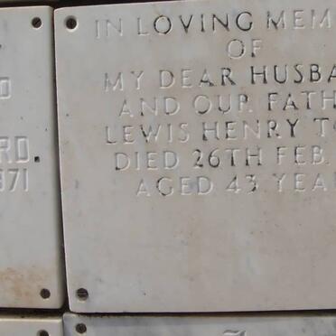 TOSH Lewis Henry -1971