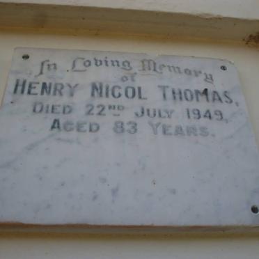 THOMAS Henry Nicol -1949