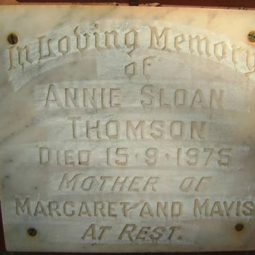 THOMSON Annie Sloan -1975