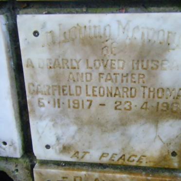 THOMAS Garfield Leonard 1917-1981