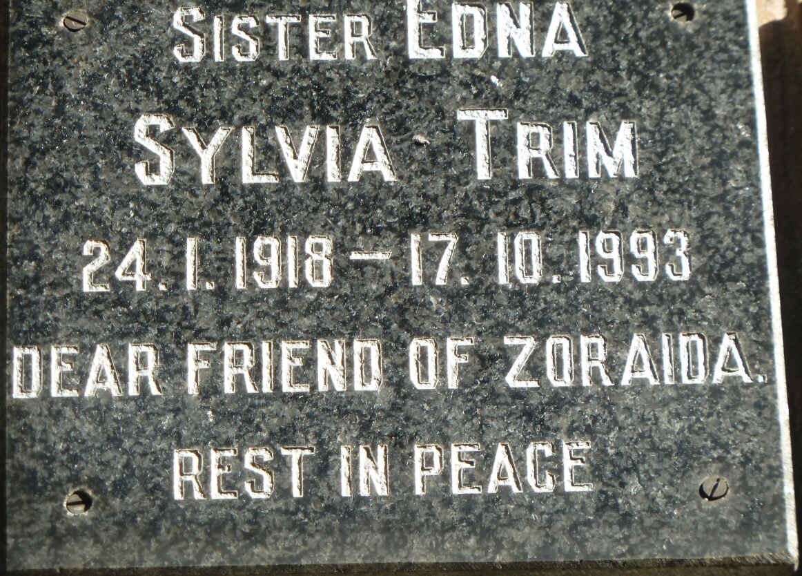 TRIM Edna Sylvia 1918-1993