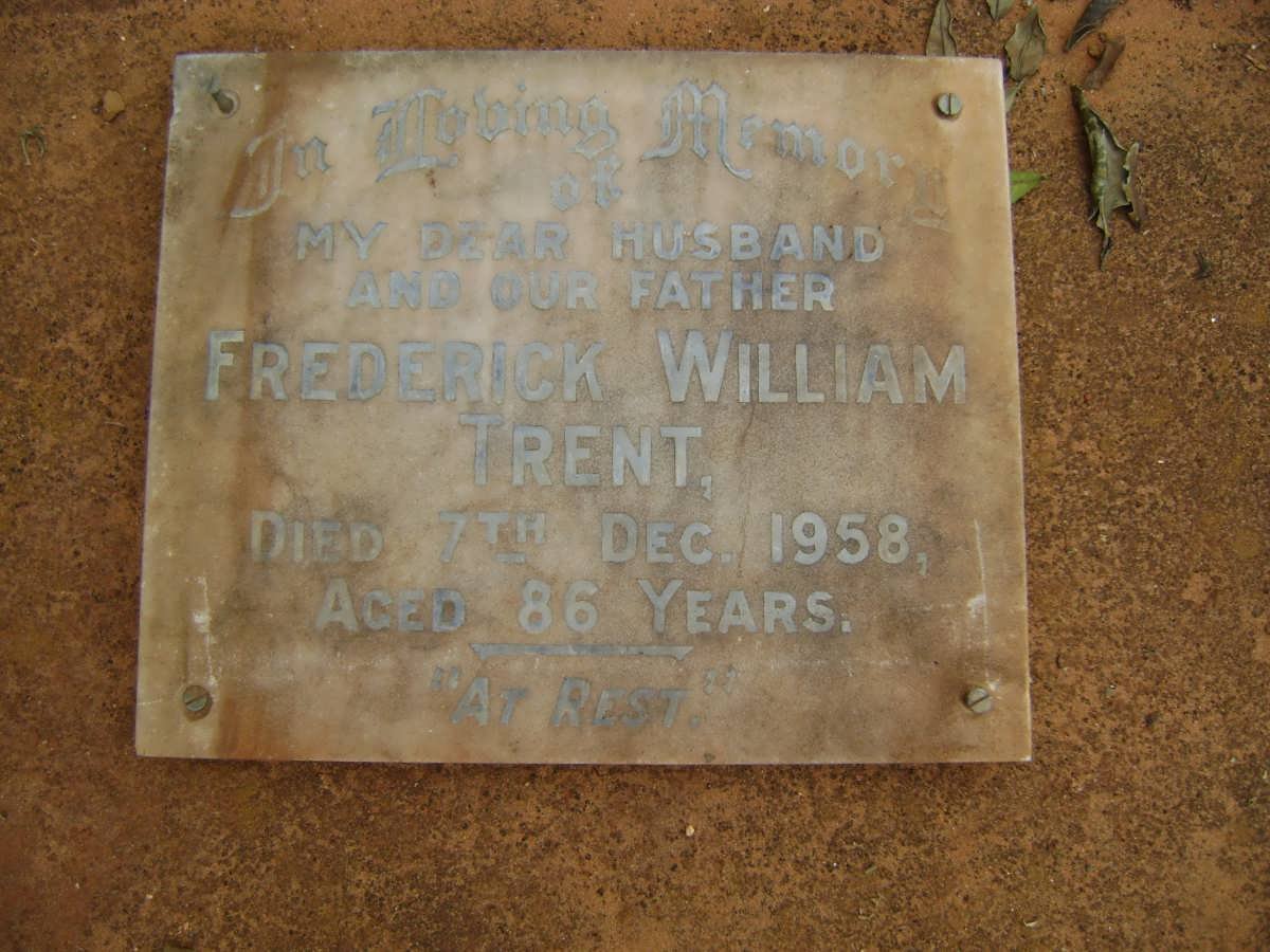 TRENT Frederick William -1958