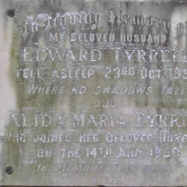 TYRRELL Edward -1953 &amp; Alida Maria -1958