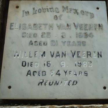 VEEREN Willem, van -1983 &amp; Elisabeth -1964