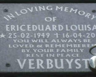 VERBUYST Eric Eduard Louisa 1949-2008
