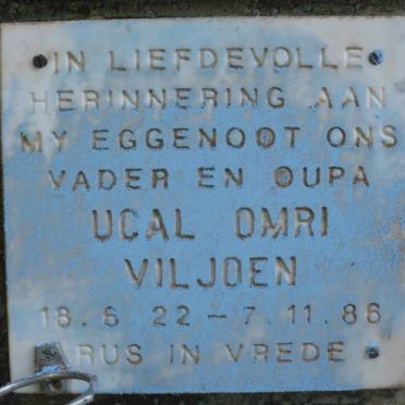 VILJOEN Ucal Omri 1922-1986