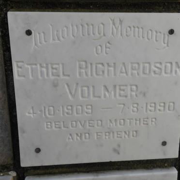 VOLMER Ethel Richardson 1909-1990