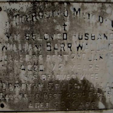 WALLACE William Barr -1972 &amp; Dorothy Grace -1982