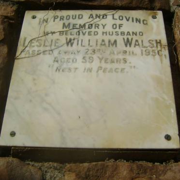 WALSH Leslie William -1956