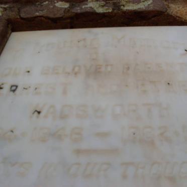 WADSWORTH Ernest 1946 &amp; Ethel -1972