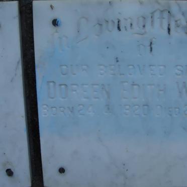 WEINDL Doreen Edith 1920-1987