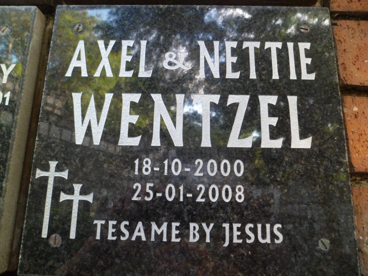 WENTZEL Axel -2000 &amp; Nettie -2008