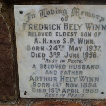 WINN Arthur Hely 1894-1980 :: WINN Frederick Hely 1937-1956