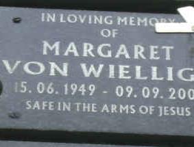 WIELLIGH Margaret, von 1949-2008