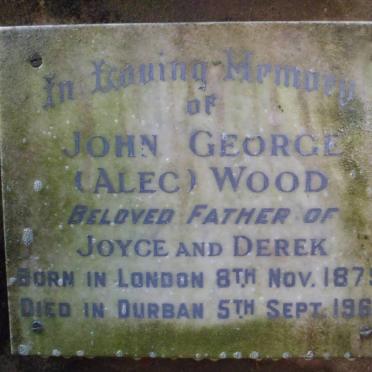 WOOD John George 1879-1962