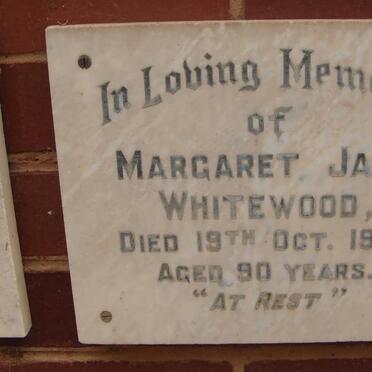 WHITEWOOD Margaret Jane -1970