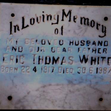 WHITE Eric Thomas 1917-1987