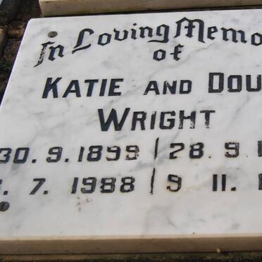 WRIGHT Doug 1900-1983 &amp; Katie 1899-1988