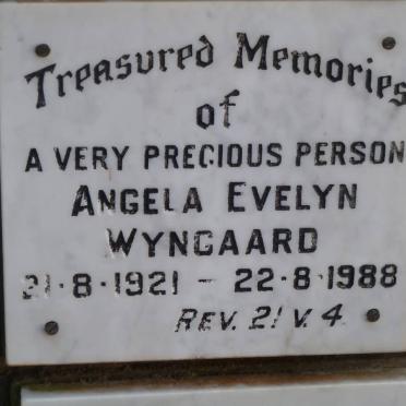 WYNGAARD Angela Evelyn 1921-1988