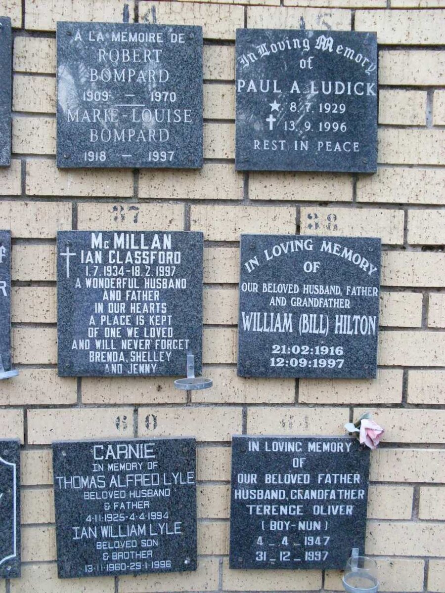 BOMPARD :: McMILLAN :: CARNIE :: OLIVER