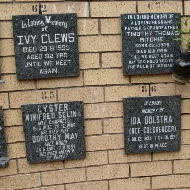 CLEWS :: CYSTER :: DOLSTRA :: RITCHIE