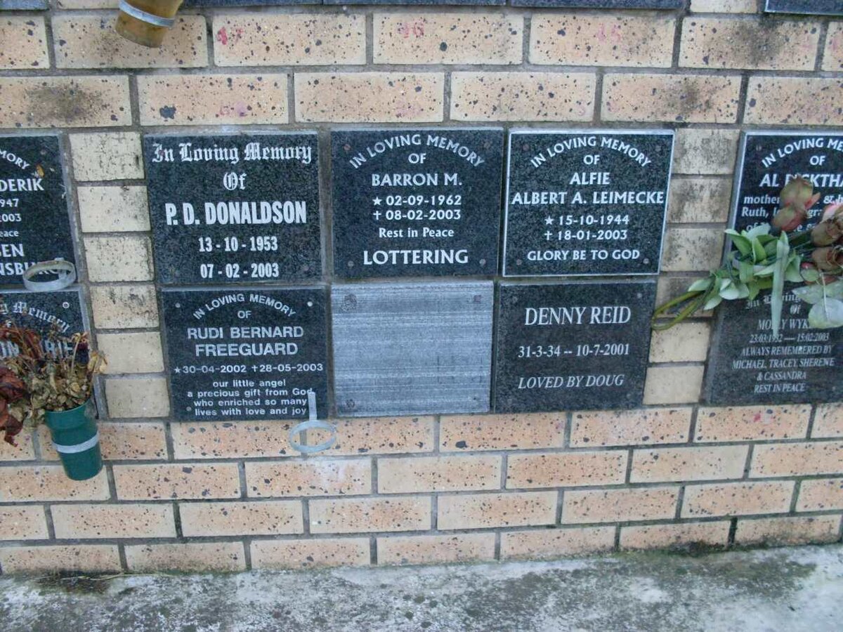 DONALDSON :: LOTTERING :: LEIMECKE :: FREEGUARD :: REID