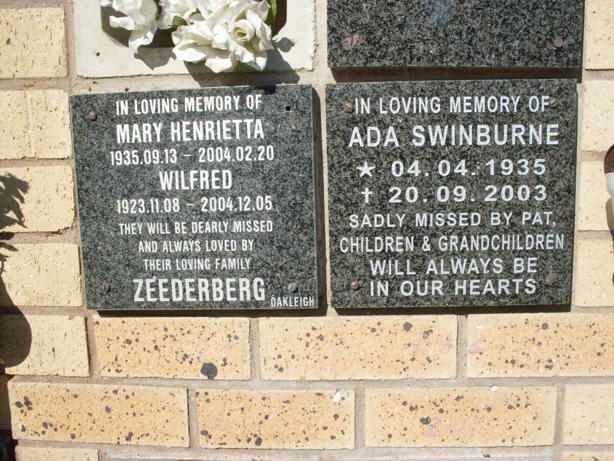 SWINBURNE :: ZEEDERBERG