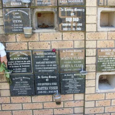 BEETS :: CLARKE :: MACDONALD :: ? :: PICKTHALL :: ROETS :: STEYN :: VISSER :: WELCH :: WYKERD