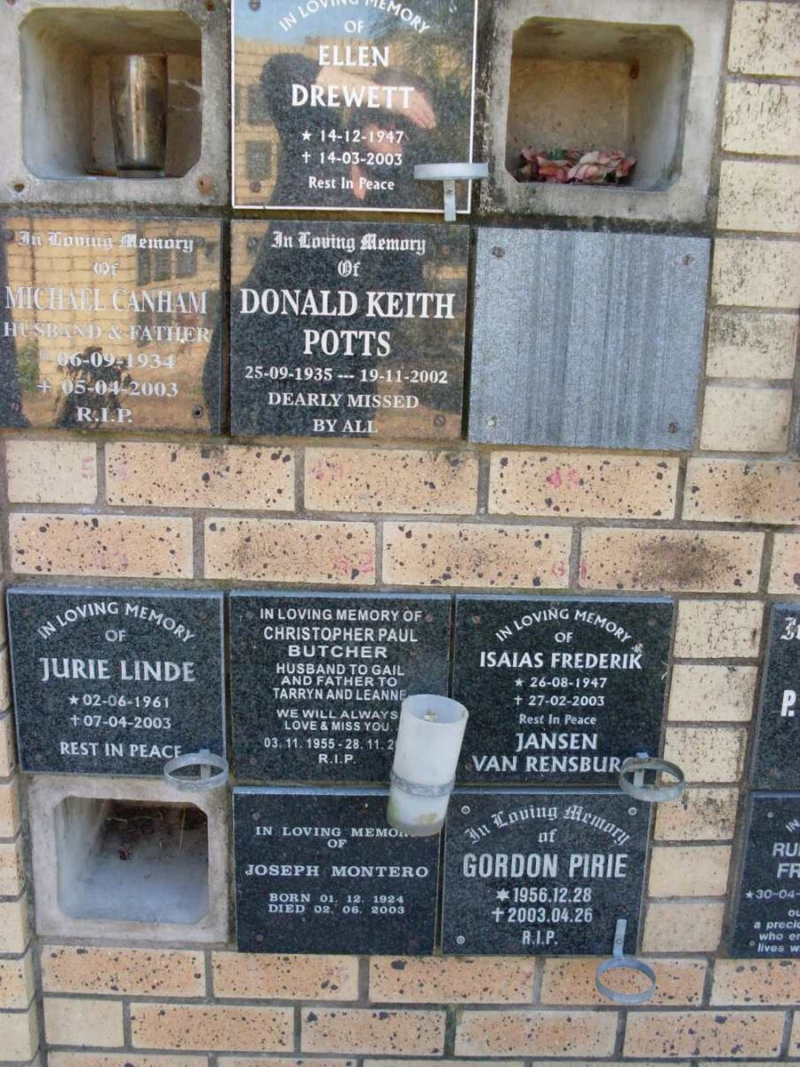 BUTCHER :: CANHAM :: LINDE :: MONTERO :: PIRIE :: POTTS :: JANSEN VAN RENSBURG 