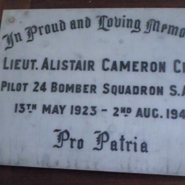 CRAIB Alistair Cameron 1923-1945