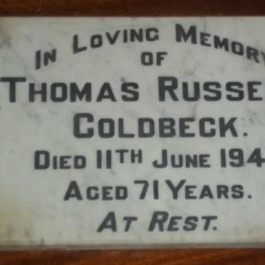 COLDBECK Thomas Russell -1947