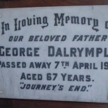 DALRYMPLE George -1952