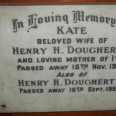 DOUGHERTY Henry H. -1955 &amp; Kate -1953