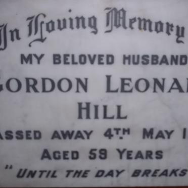 HILL Gordon Leonard -1954