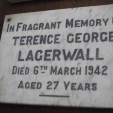 LAGERWALL Terence George -1942