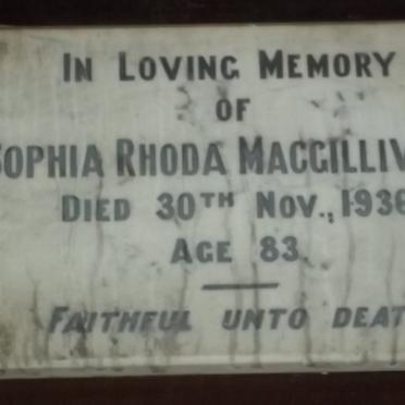 MACGILLIVRAY Sophia Rhoda -1936