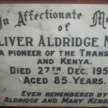 MANN Oliver Aldridge -1953