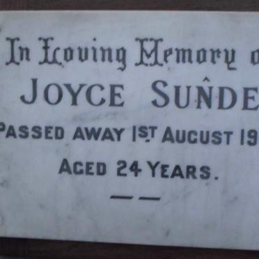 SUNDE Joyce -1949