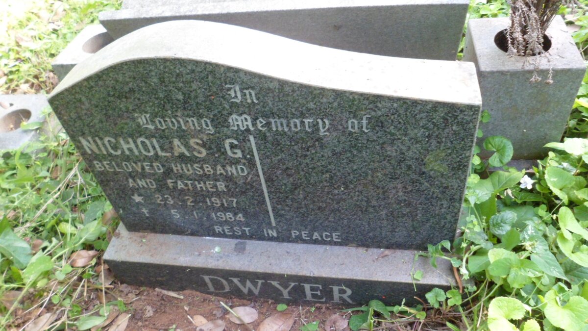 DWYER Nicholas G. 1917-1984