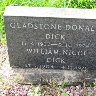 DICK Gladstone Donald 1932-1974 :: DICK William Nicol 1904-1976