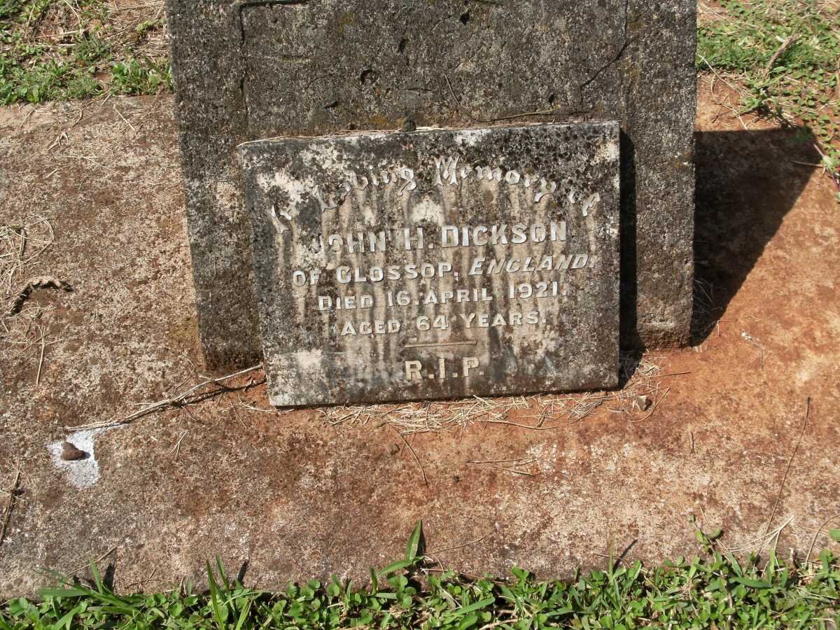 DICKSON John H. -1921