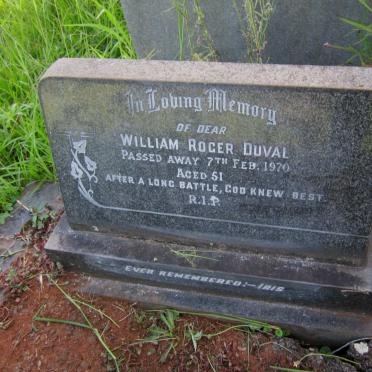 DUVAL William Roger -1970