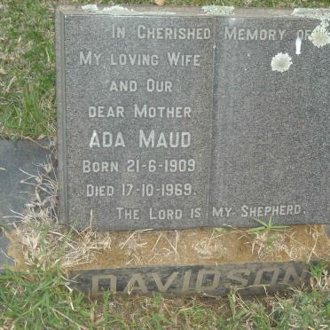 DAVIDSON Ada Maud 1909-1969