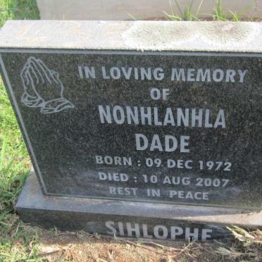 DADE Nonhlanhla 1972-2007