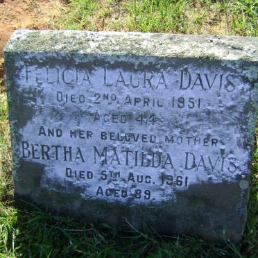DAVIS Bertha Matilda -1961 :: DAVIS Felicia Laura -1951
