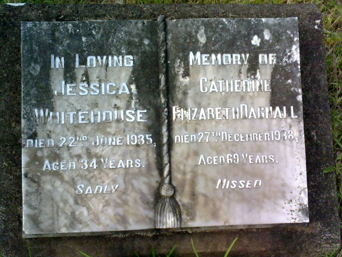 DAGNALL Catherine Elizabeth -1938 :: WHITEHOUSE Jessica 1935